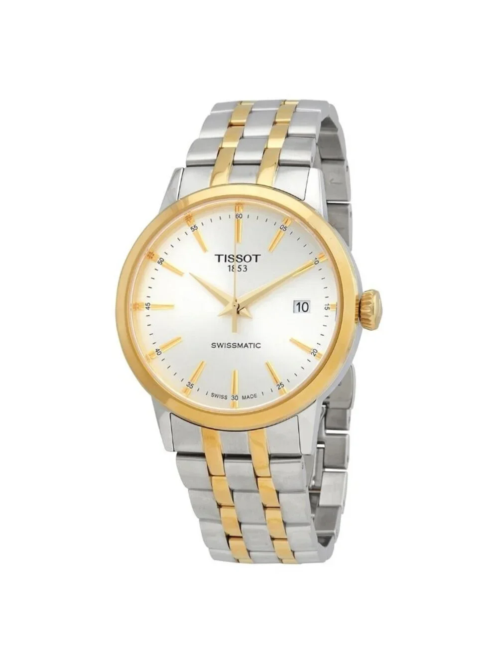 NWT Tissot Classic Dream Automatic Silver Dial Two-tone Men's Watch